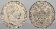 Haus Habsburg Florin (Gulden) Franz Joseph I. 1848-1916. -