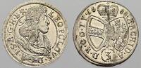 Haus Habsburg 3 Kreuzer (Groschen) Leopold I. 1658-1705. -