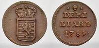 Haus Habsburg Cu 1/2 Liard Josef II. 1780-1790. -