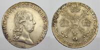 Haus Habsburg 1/4 Kronentaler Leopold II. 1790-1792. -