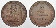 Haus Habsburg Cu 5 Centesimi 1849 ZV Italienische Revolution 1848. Winz.... 39,00 EUR  zzgl. 6,00 EUR Versand