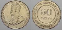 Straits Settlements 50 Cents Britische Kolonie 1837-1939. -