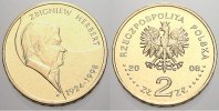 Polen-Republik 1990 bis Heute 2 Zlote (Herbert) 2008 Republik Polen seit 1990. Unzirkuliert