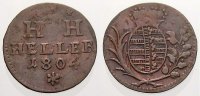 Sachsen-Hildburghausen Cu Heller Friedrich 1784-1826.