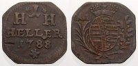 Sachsen-Hildburghausen Cu Heller Friedrich 1784-1826.