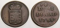 Luxemburg 1/2 Liard Joseph II. 1780-1790.