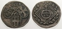 Deutscher Orden 1/84 Gulden (Dreier) Johann Caspar von Ampringen 1664-1684.