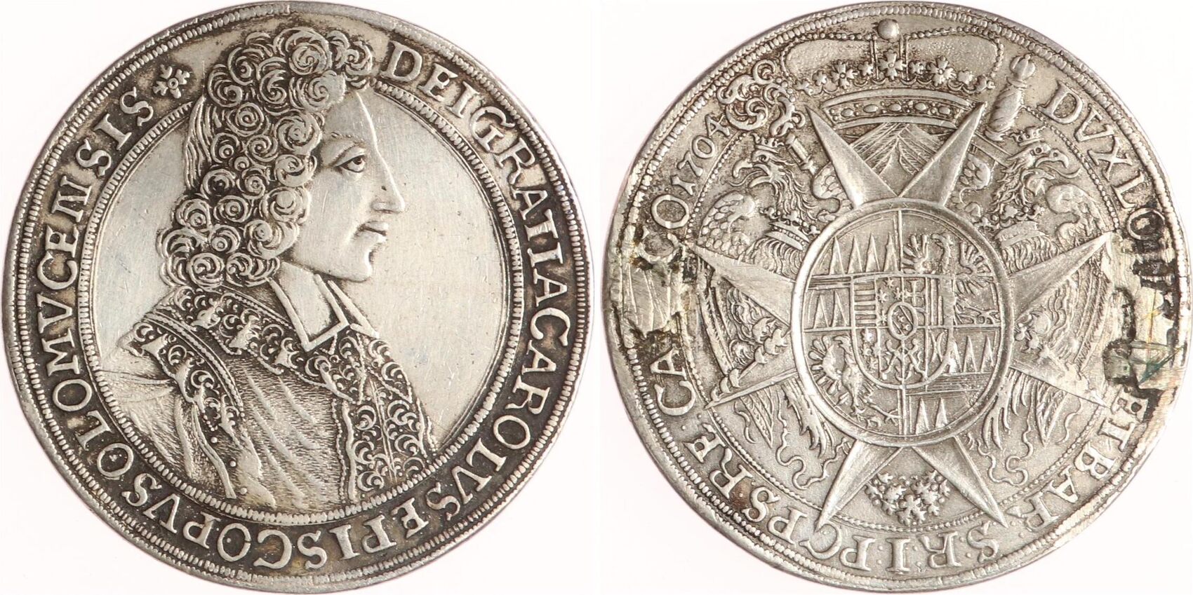 Olmütz, Erzbistum Taler 1704 Karl III. von Lothringen 16951711. Sehr