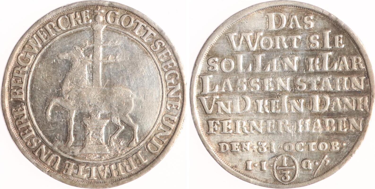 StolbergStolberg 1/3 Taler 1717 Christoph Friedrich und Jost Christian