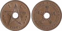 Belgisch-Kongo 1 Centime Leopold II. von Belgien 1865-1909 -