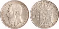Belgien 50 Centimes Leopold II. 1865-1909. -