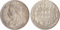 Großbritannien 6 Pence Victoria 1837-1901 -