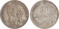 Italien 20 Centesimi Vittorio Emanuele II. 1861-1878. -