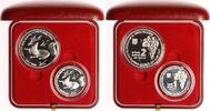 Israel 1 New Sheqel + 2 New Sheqalim Flora und Fauna. -