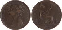 Großbritannien Half Penny Victoria 1837-1901. -