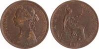Großbritannien Half Penny Victoria 1837-1901. -