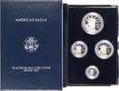 USA American Eagle Proof Set 2003 PLATINUM BULLION COINS PROOF SET. Polierte Platte im Etui, Zertifikat