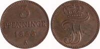 Mecklenburg-Schwerin 3 Pfennig Friedrich Franz II. 1842-1883. -