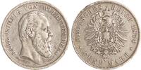 Württemberg 5 Mark Karl 1864-1891. -