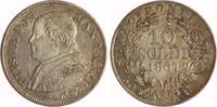 Italien, Kirchenstaat 10 Soldi Pius IX., 1846-1878. -