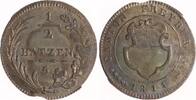 Schweiz 1/2 Batzen Freyburg. -