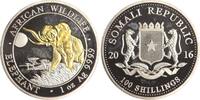 Somalia 100 Shillings African Wildlife - Elephant. -