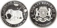 Somalia 100 Shillings African Wildlife - Elephant. -