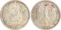 Weimarer Republik 3 Reichsmark Umlaufmünze. -