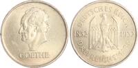 Weimarer Republik 3 Reichsmark Goethe. -