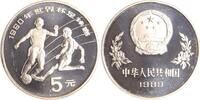 China 5 Yuan Fussball. -