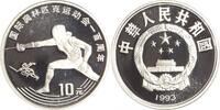 China 10 Yuan Fechten. -