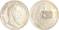 Württemberg 5 Mark Karl 1864-1891. -