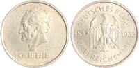 Weimarer Republik 3 Reichsmark Goethe. -