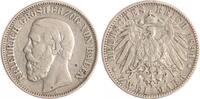 Baden 2 Mark Friedrich I. 1856-1907. -