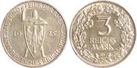 Weimarer Republik 3 Reichsmark Rheinlande. -