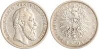 Württemberg 5 Mark Karl 1864-1891. -