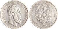 Württemberg 5 Mark Karl 1864-1891. -