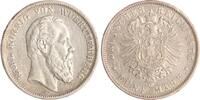 Württemberg 5 Mark Karl 1864-1891. -