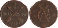 Schweden 1/2 Skilling Gustav IV. Adolf 1792-1809. -