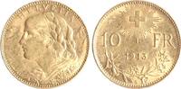 Schweiz 10 Franken 1913 B Vreneli. Sehr schön - vorzüglich