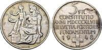 Schweiz 5 Franken 1948 Bundesverfassung. Vorz&uuml;glich 35,00 EUR  zzgl. 5,00 EUR Versand