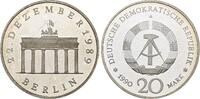 DDR 20 Mark 1990 A Brandenburger Tor. Polierte Platte in Kapsel 90,00 EUR  zzgl. 5,00 EUR Versand