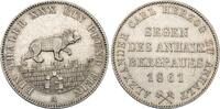 Anhalt-Bernburg Ausbeutetaler Alexander Carl 1834-1863. -