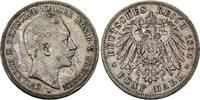 Preussen 5 Mark 1894 A Wilhelm II. 1888-1918. Sehr sch&ouml;n, Randfehler 75,00 EUR  zzgl. 5,00 EUR Versand