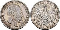 W&uuml;rttemberg 2 Mark 1902 F Wilhelm II. 1891-1918. Sehr sch&ouml;n, Kratzer 30,00 EUR  zzgl. 5,00 EUR Versand