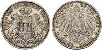 Hamburg 3 Mark 1911 J Sehr sch&ouml;n 45,00 EUR  zzgl. 5,00 EUR Versand