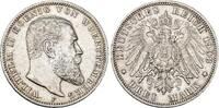 Württemberg 3 Mark Wilhelm II. 1891-1918. -