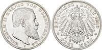 Württemberg 3 Mark Wilhelm II. 1891-1918. -