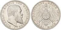Württemberg 3 Mark Wilhelm II. 1891-1918. -
