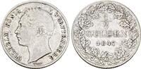 W&uuml;rttemberg 1/2 Gulden 1847 Wilhelm I. 1816-1864 Sehr sch&ouml;n 40,00 EUR  zzgl. 5,00 EUR Versand